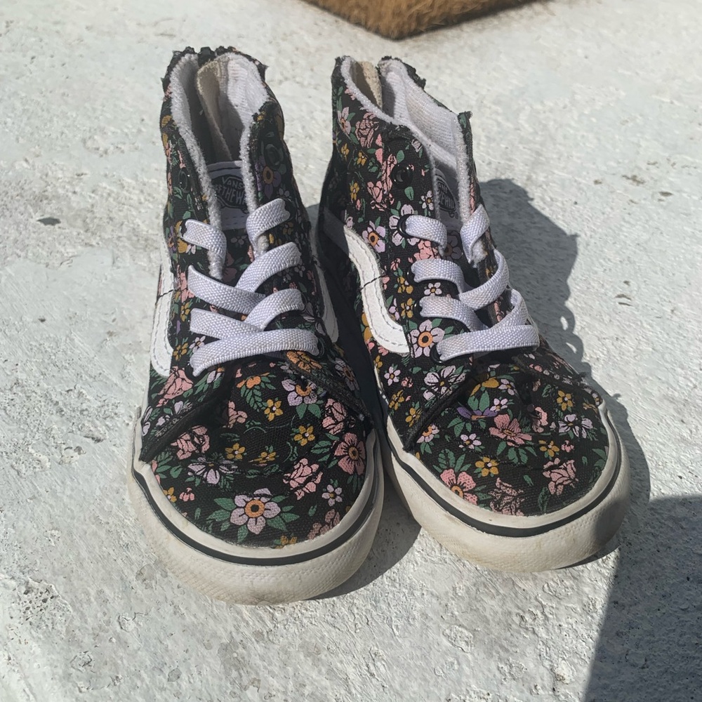 Vans Black and White High-Top Sneakers